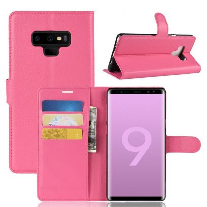 Samsung Galaxy Note 9 Lompakkokotelo Pinkki
