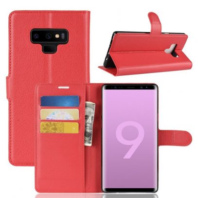 Samsung Galaxy Note 9 Lompakkokotelo Punainen