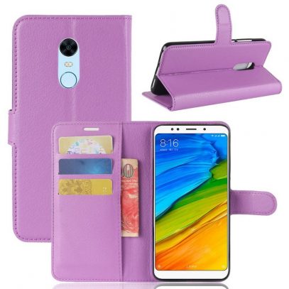 Xiaomi Redmi 5 Plus Suojakotelo Violetti Lompakko