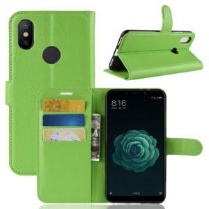 Xiaomi Mi A2 Suojakotelo Vihreä Lompakko