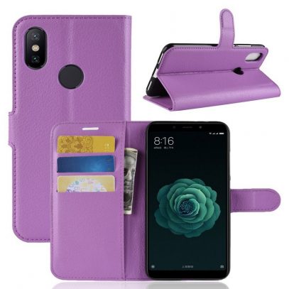 Xiaomi Mi A2 Suojakotelo Violetti Lompakko