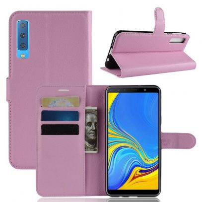 Samsung Galaxy A7 (2018) Kotelo Vaaleanpunainen Lompakko