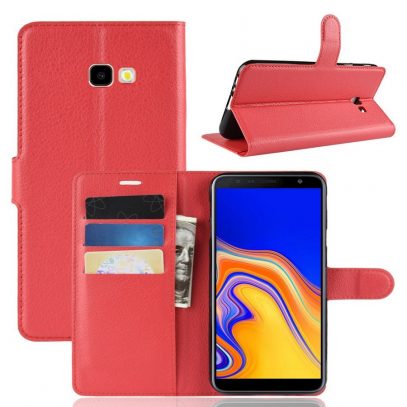Samsung Galaxy J6+ (2018) Lompakkokotelo Punainen