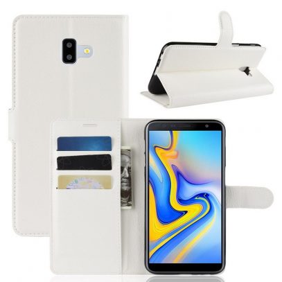 Samsung Galaxy J6+ (2018) Lompakkokotelo Valkoinen