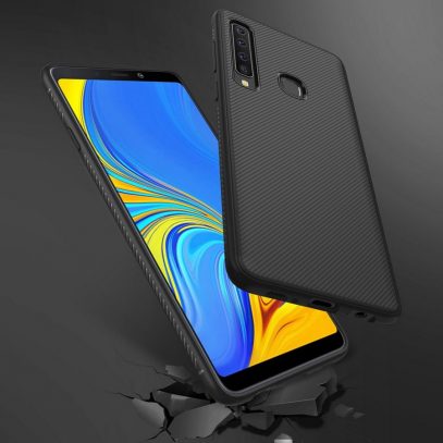 Samsung Galaxy A9 (2018) Suojakuori Silikoni Musta