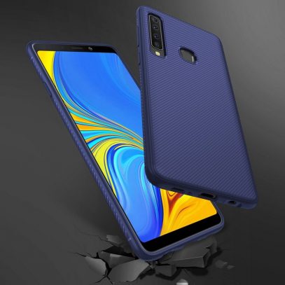 Samsung Galaxy A9 (2018) Suojakuori Silikoni Sininen
