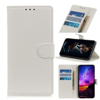 Samsung Galaxy A50 Lompakkokotelo Valkoinen