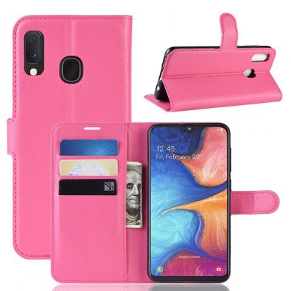 Samsung Galaxy A20e Kotelo PU-Nahka Pinkki