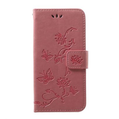 Samsung Galaxy A40 Suojakotelo Kukka Vaaleanpunainen