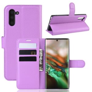 Samsung Galaxy Note 10 Kotelo Violetti Lompakko