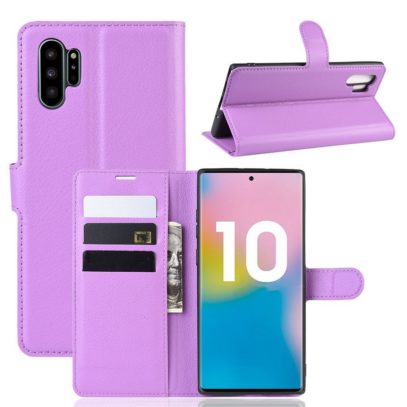 Samsung Galaxy Note 10+ Lompakkokotelo Violetti