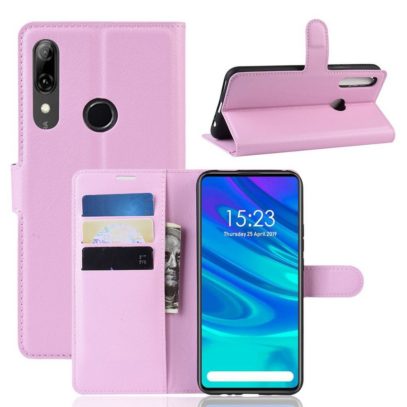 Huawei P Smart Z Kotelo PU-Nahka Vaaleanpunainen