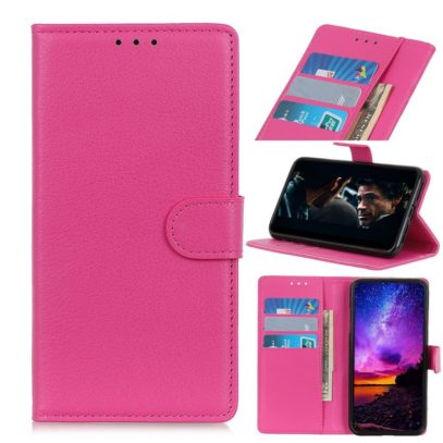 Motorola Moto E6 Play Kotelo Pinkki Lompakko