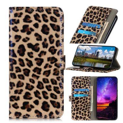 Samsung Galaxy A51 Lompakko Suojakotelo Leopardi