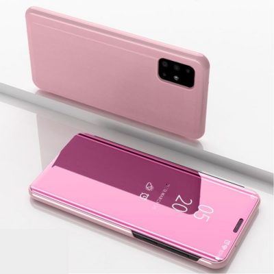 Samsung Galaxy A71 Kotelo Peilipinta Ruusukulta