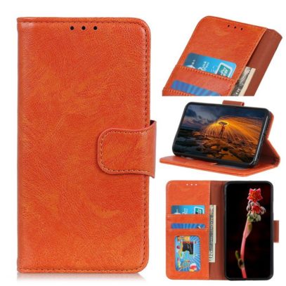 Samsung Galaxy Note 10 Lite Nahkakotelo Oranssi