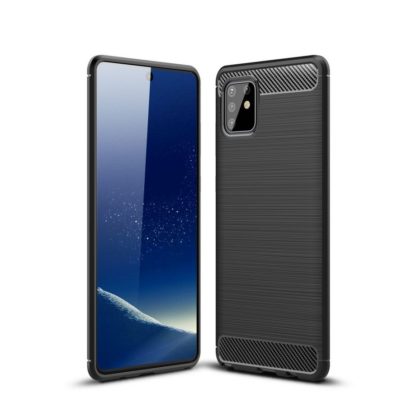 Samsung Galaxy Note 10 Lite Suojakuori Hiilikuitu Musta