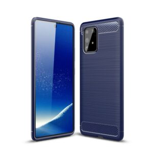Samsung Galaxy S10 Lite Suojakuori Hiilikuitu Sininen