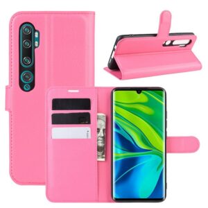 Xiaomi Mi Note 10 Kotelo PU-Nahka Pinkki