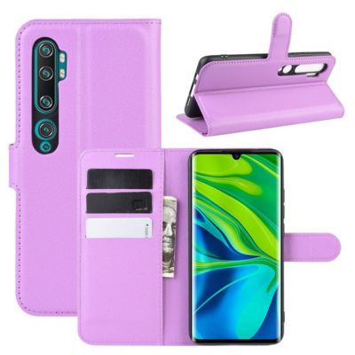 Xiaomi Mi Note 10 Kotelo PU-Nahka Violetti