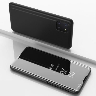 Samsung Galaxy Note 10 Lite Kotelo Peilipinta Musta