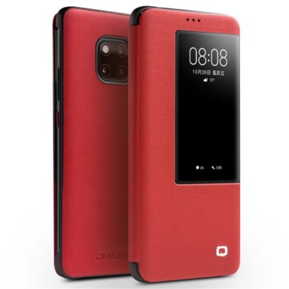 Huawei Mate 20 Pro Nahkakotelo Qialino Punainen