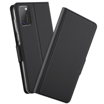 Samsung Galaxy A41 Kannellinen Kotelo Musta