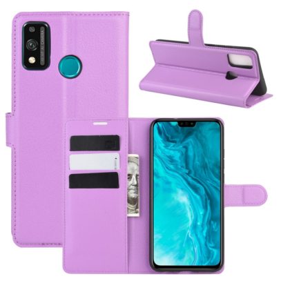 Huawei Honor 9X Lite Kotelo PU-Nahka Violetti