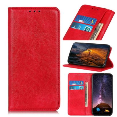 Samsung Galaxy A21s Kannellinen Kotelo Punainen