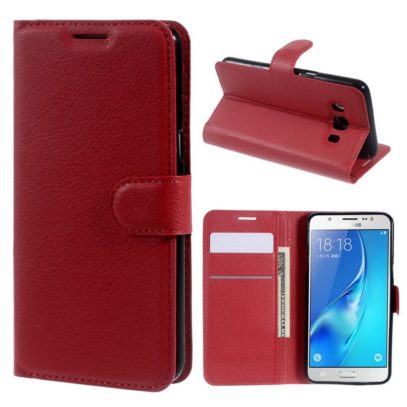 Samsung Galaxy J5 (2016) Kotelo Punainen Lompakko