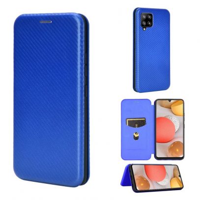 Samsung Galaxy A42 5G Kotelo Hiilikuitu Sininen