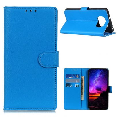 Xiaomi Poco X3 NFC Kotelo Sininen Lompakko