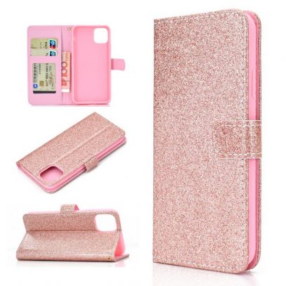 Apple iPhone 12 mini Kotelo Glitter Ruusukulta
