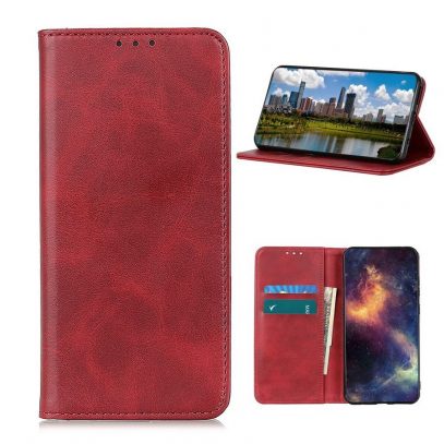 Samsung Galaxy A42 5G Kannellinen Kotelo Punainen