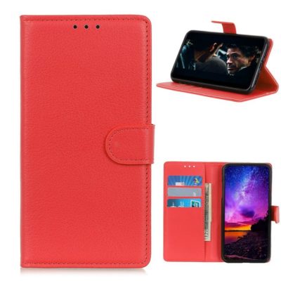 Samsung Galaxy A42 5G Kotelo Punainen Lompakko