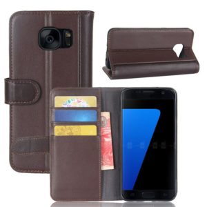 Samsung Galaxy S7 Kotelo Tummanruskea Nahka