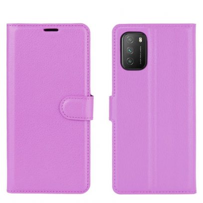 Xiaomi Poco M3 Kotelo PU-Nahka Violetti