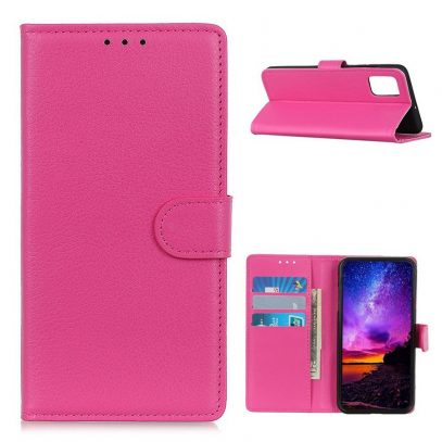 Samsung Galaxy A02s Kotelo Pinkki Lompakko