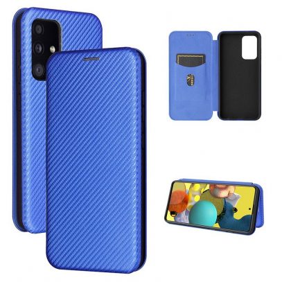 Samsung Galaxy A52 5G Kotelo Hiilikuitu Sininen