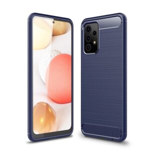 Samsung Galaxy A52 / A52 5G Suojakuori Hiilikuitu Sininen