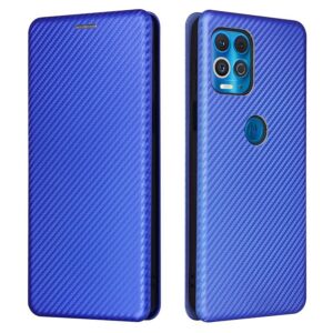 Motorola Moto G100 5G Suojakotelo Hiilikuitu Sininen
