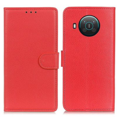 Nokia X10 5G Lompakkokotelo Punainen