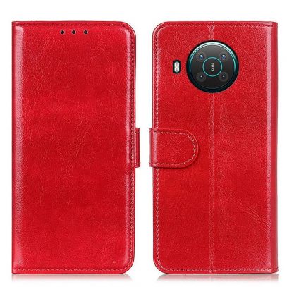 Nokia X10 5G Suojakotelo Punainen Lompakko