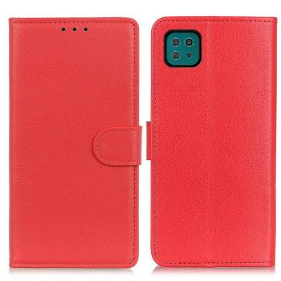 Samsung Galaxy A22 5G Kotelo Punainen Lompakko