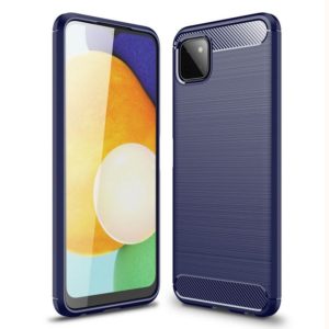 Samsung Galaxy A22 5G Suojakuori Hiilikuitu Sininen