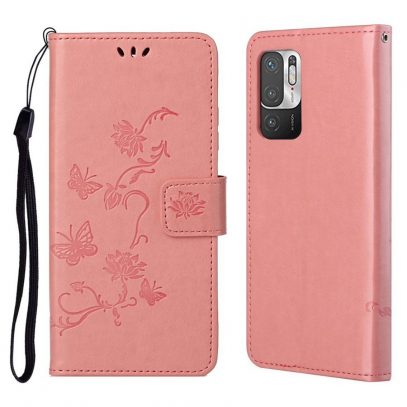 Xiaomi Redmi Note 10 5G Suojakotelo Kukka Vaaleanpunainen