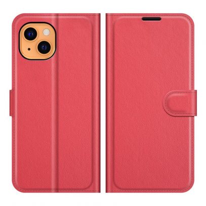 Apple iPhone 13 mini Kotelo PU-Nahka Punainen