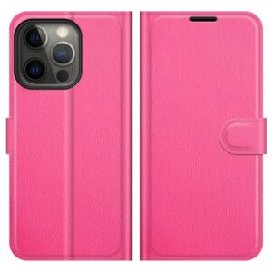 Apple iPhone 13 Pro Kotelo PU-Nahka Pinkki