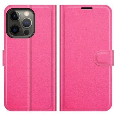 Apple iPhone 13 Pro Kotelo PU-Nahka Pinkki