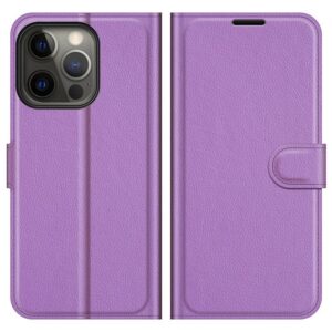 Apple iPhone 13 Pro Kotelo PU-Nahka Violetti